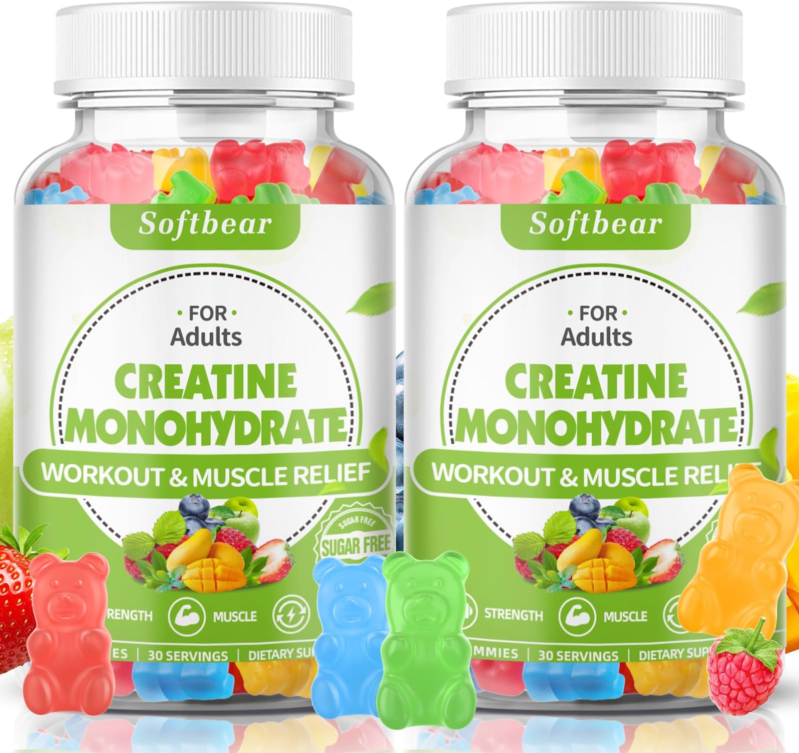 softbear Potassium Gummies for Adults, SugarFree Potassium