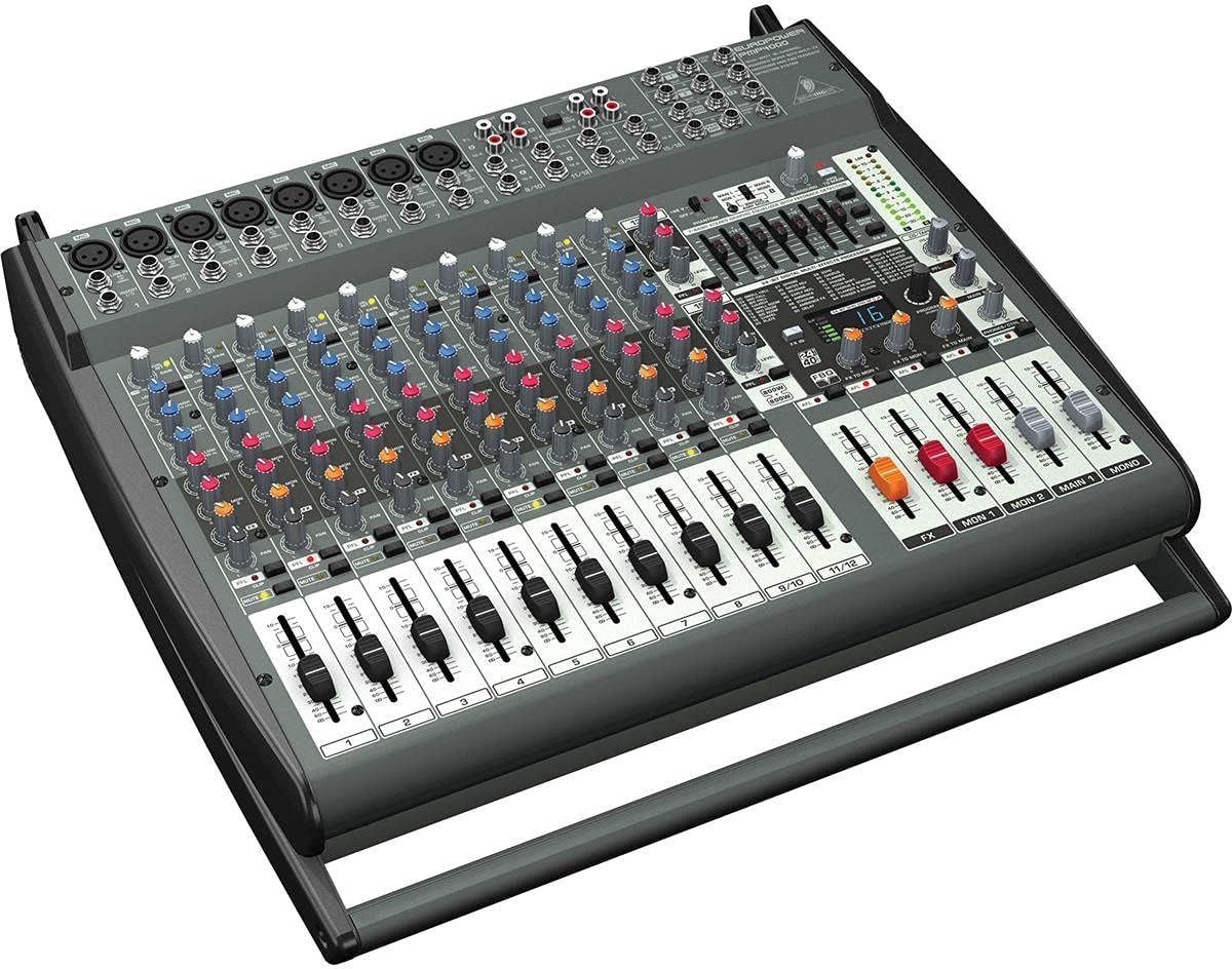 Behringer Europower PMP4000 Powered Mixer – 16 Channels, 1600 Watts with Multi-FX Processor and FBQ Feedback Detection System Behringer Europower PMP4000 Powered Mixer – 16 Channels, 1600 Watts with Multi-FX Processor and FBQ Feedback Detection System