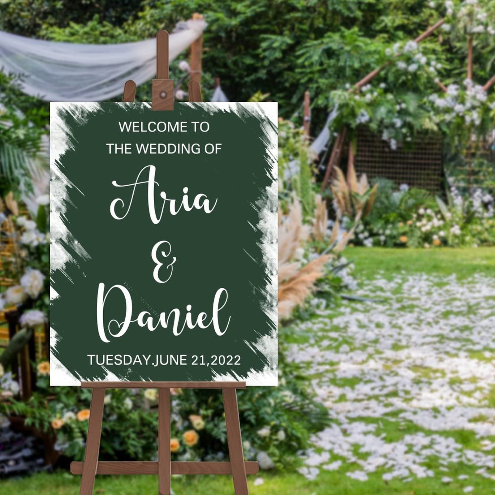 Panneau de mariage personnalisé pour immortaliser votre union et accueillir vos proches avec amour