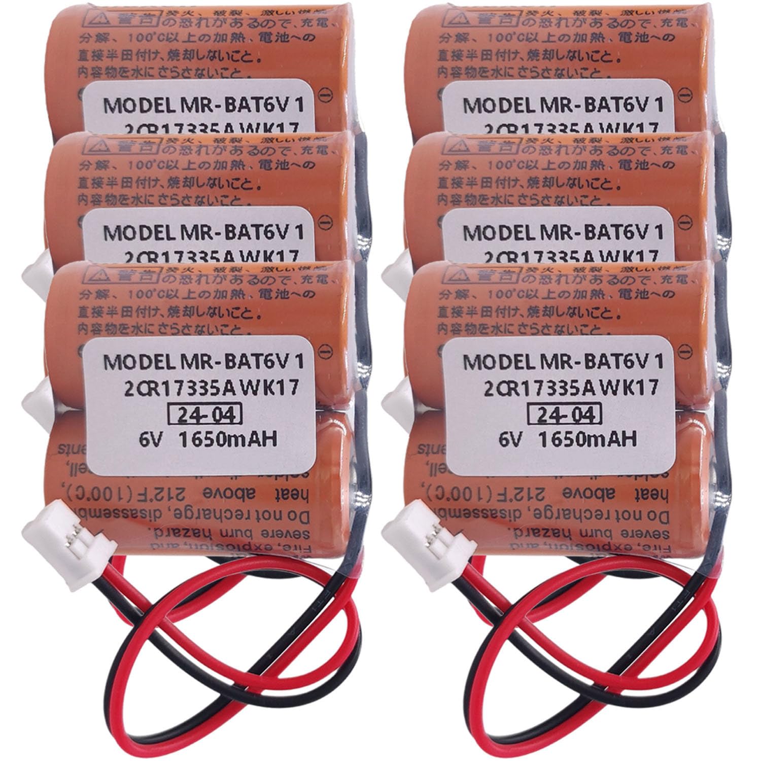 (6Pcs) MR-BAT6V1 Battery 6V 1650mAh for MR-BAT6V1 2CR17335A WK17 for M80 Driver MR-J4 servo System