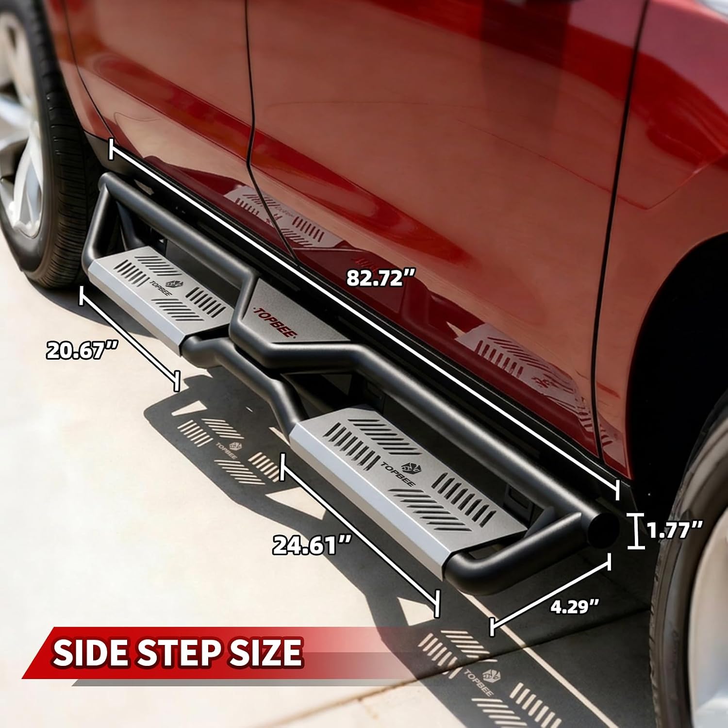 Crew Cab Running Boards Side Steps Compatible with 2019-2026 Chevy Silverado & GMC Sierra 1500,2020-2026 Chevrolet Silverado/GMC Sierra 2500 HD 3500 HD CrewCab (Excl 2019 1500 LD/Limited), Black