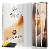 Akcoo Screen Protector for OnePlus 13 [3 Pack], Tempered Glass UV Set, 9H Hardness Scratch Resistant, Sensitive Touch, Full edge-to-edge coverage with a seamless fit