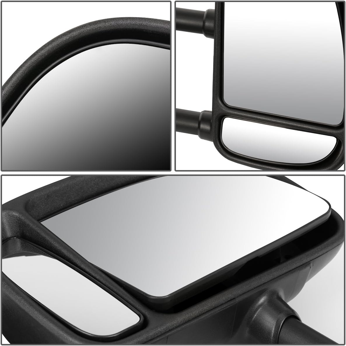 Hоt Dеаlѕ DNA Motoring TWM-004-T666-BK-AM Pair of Manual Adjustment Telescoping Towing Side Mirrors W/Turn Signal Light Compatible with 99-07 F250 / F350 / F450 / F550 Super Duty