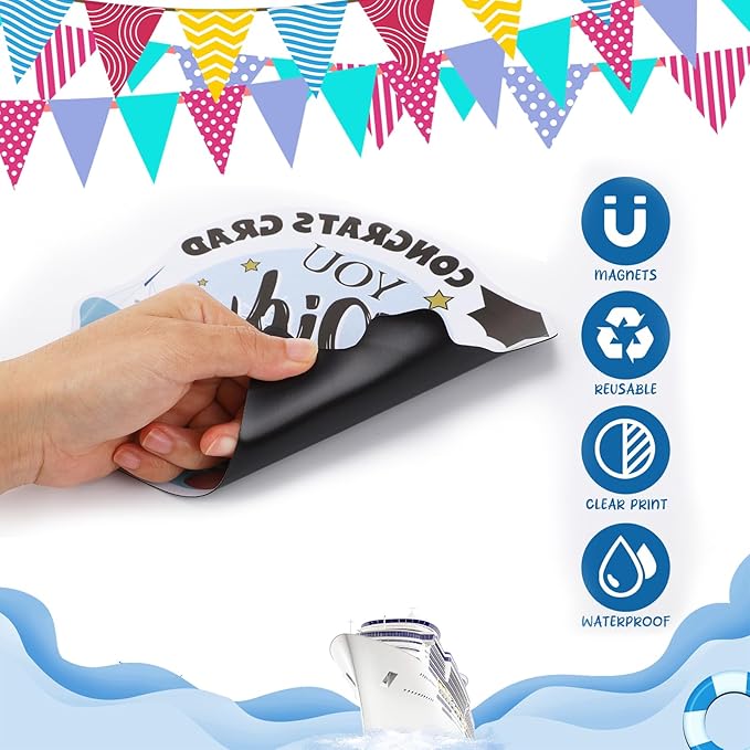 Imanes Decorativos para Puerta de Crucero - 16 Piezas Magnéticas Náuticas miniatura 7