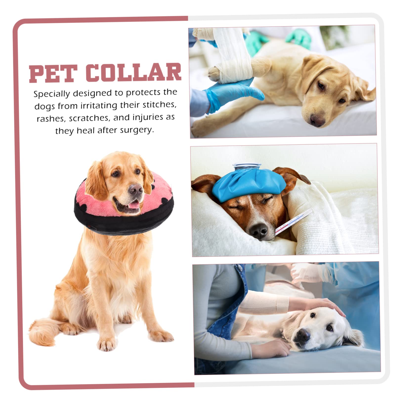 Beavorty 4piezas Collar Inflable De para Gatos y Collar Protector para Comidas y Accesorio Cómodo