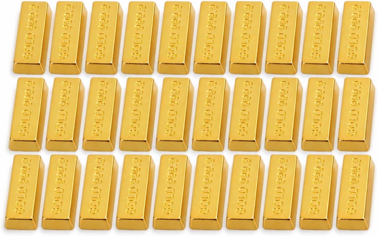 30 PCS Dollhouse Mini Mini Model Mini Fake Gold Brick Mini Gold Fake,