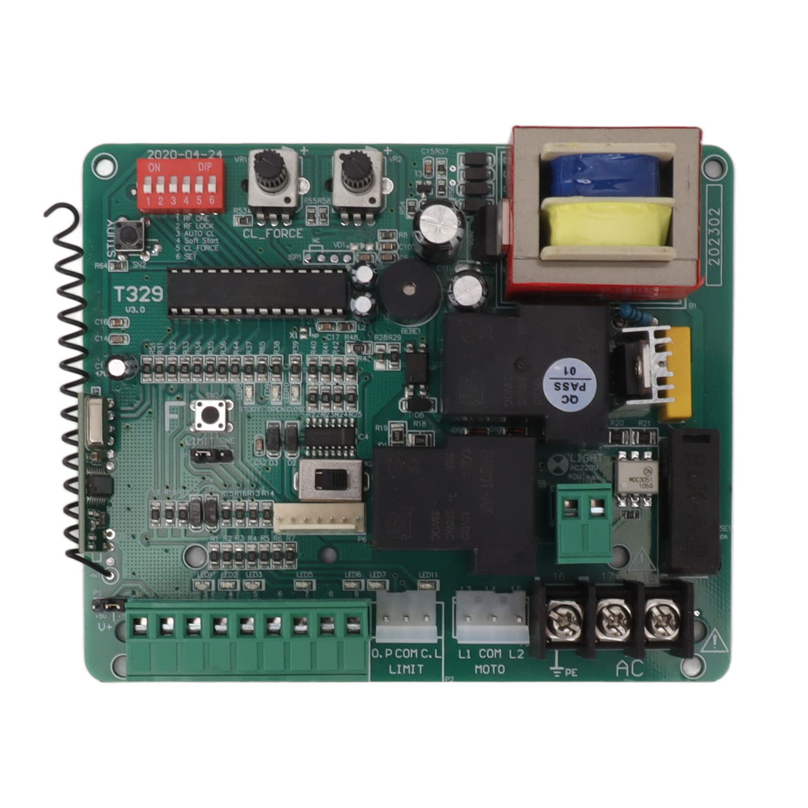 Tablero de Control del Motor de la Puerta, Tablero de Control del Motor de la Puerta Deslizante Sensible 220V para Garaje