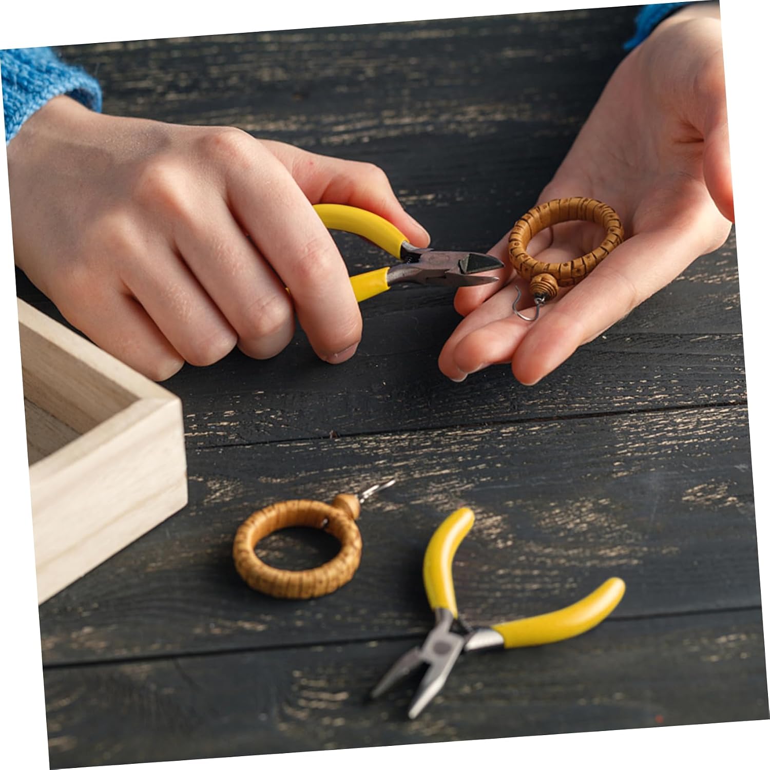 Mini Pliers Tool Set for Jewelry and Beading, 5Pcs Steel