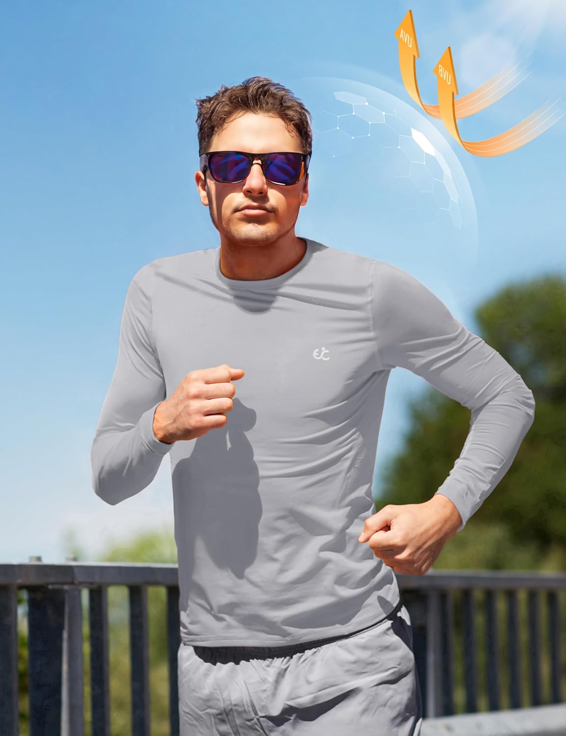 Rash Guard for Men Swim Shirt Quick Dry UPF 50+ Long Sleeve Fishing Shirt for Men UV Sun Protection Beach Shirts - Image 3