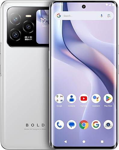BLU Bold N4 5G Desbloqueado Pantalla curva de 6.78 pulgadas + pantalla trasera de 1.74 pulgadas 50MP + 16MP Selfie 5128GB I NFC I Android 15