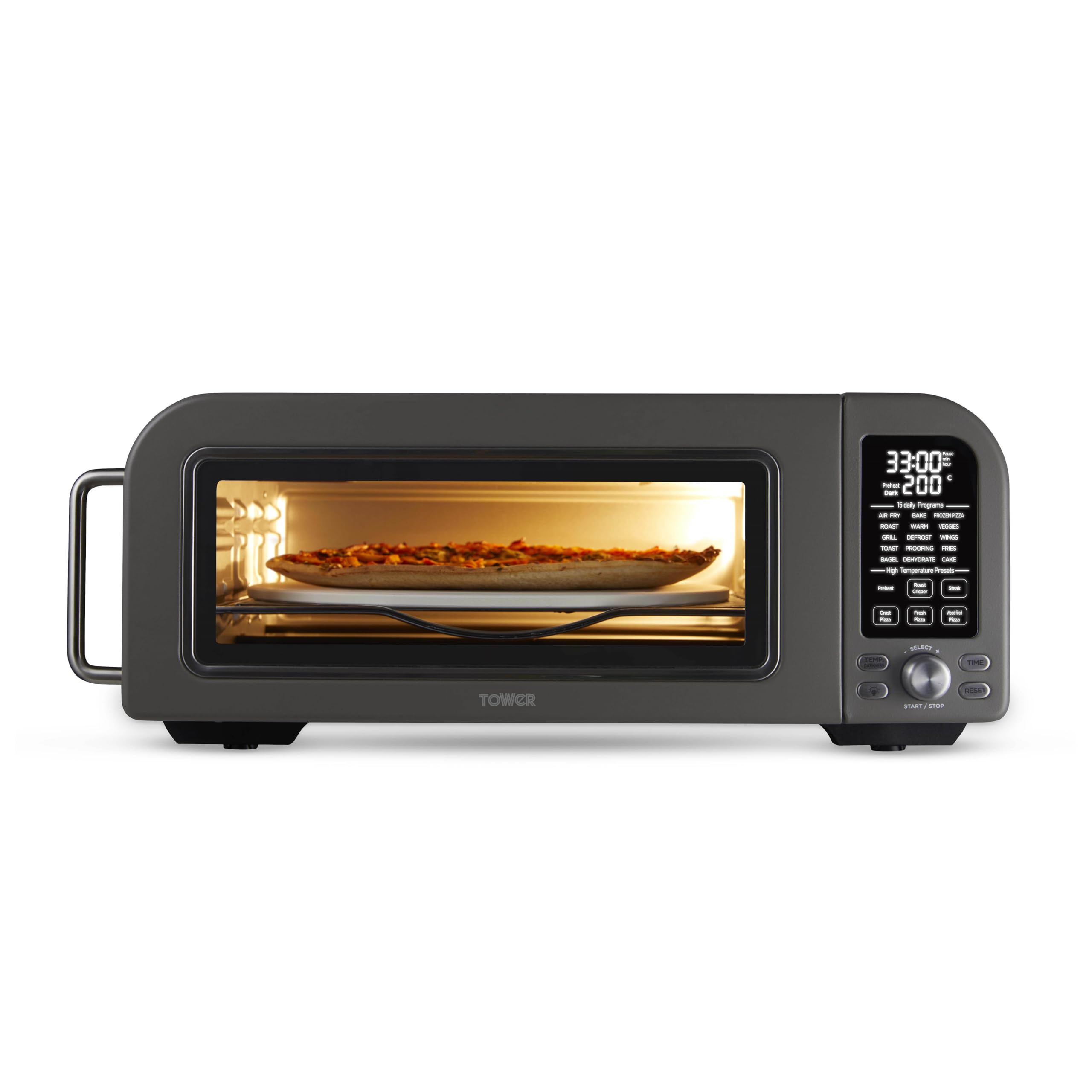 Tower Pizza Oven 18L Grey 400 Degree T17141