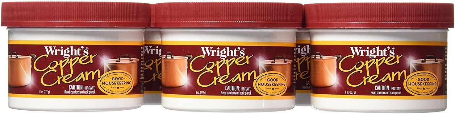 Weiman Wright's Copper Cream, 8 fl oz 8 Fl Oz (Pack of 6)