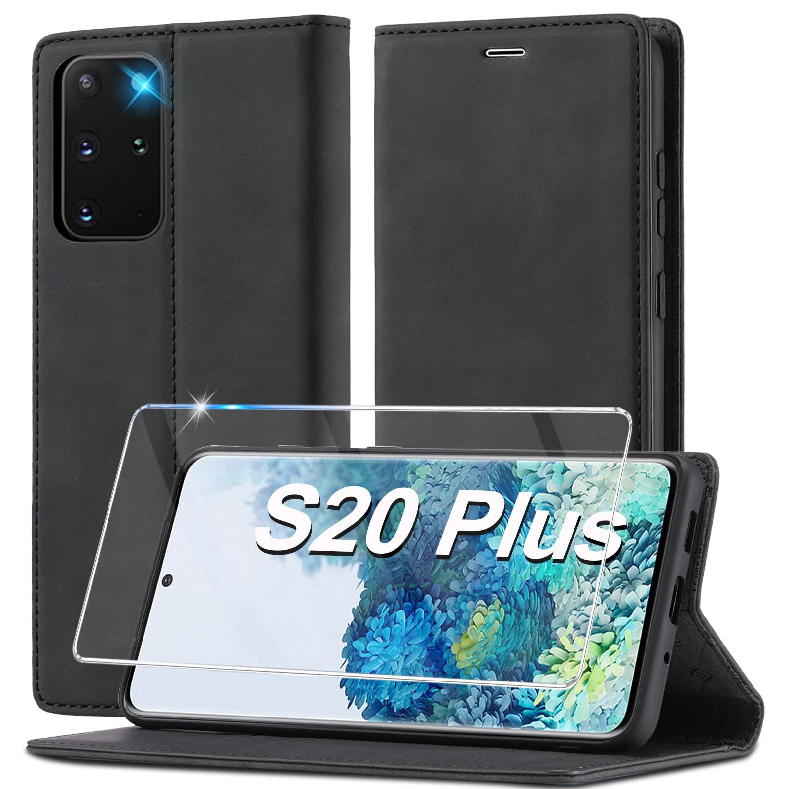 Ailicici Handyhülle für Samsung Galaxy S21/S22/S23/S24/S25/S26/S26 Plus/S26 Ultra/S25 FE, Leder Flip Wallet Case mit Schutzhülle, Klappbar