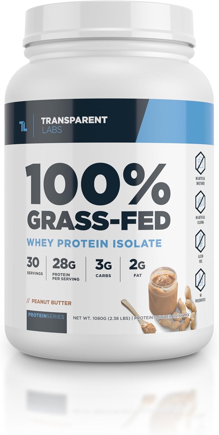 Transparent Labs GrassFed Whey Protein Isolate Naturally