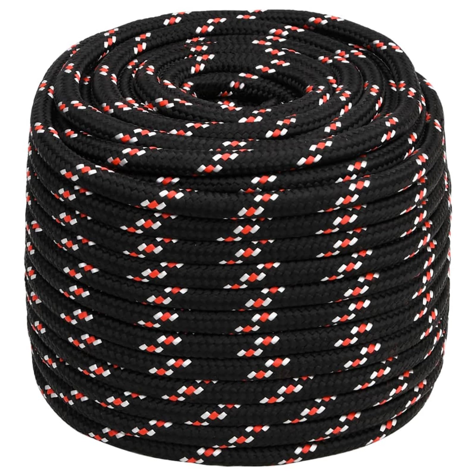 ZEYUAN Cuerda de Barco Polipropileno Negra 18 mm 100 m, Roll Drap, Cuerda Marina, Cuerda Tendedero, Cuerda Toldo Exterior, Cuerda De Lona, Cuerda Barco