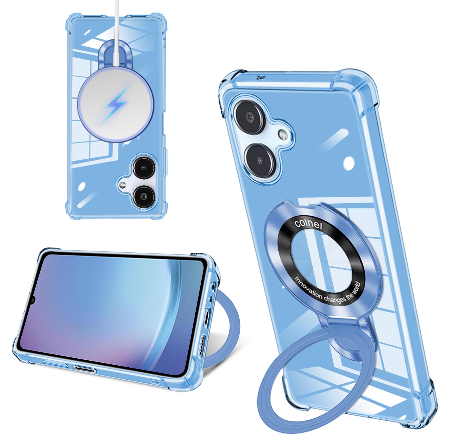 Amazon.co.jp: Galaxy A25 5G ケース クリア リング付き MagSafe対応