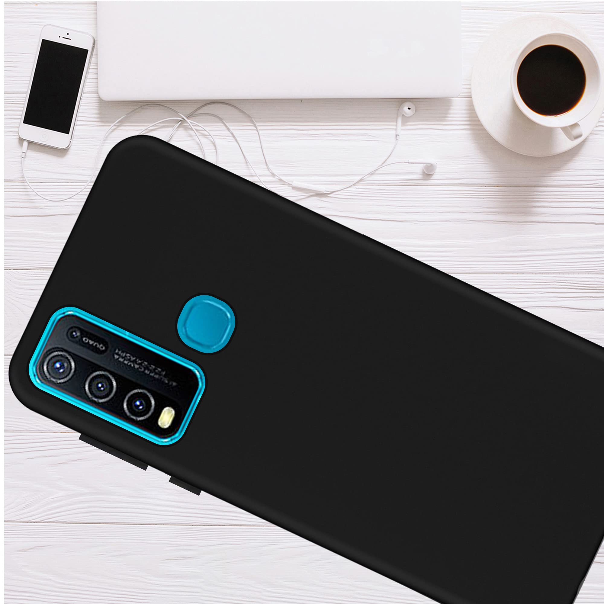 Vivo Y30/Y50 Matte Case - Black by HELLO ZONE -5 Vivo Y30/Y50 Matte Case - Black by HELLO ZONE -5