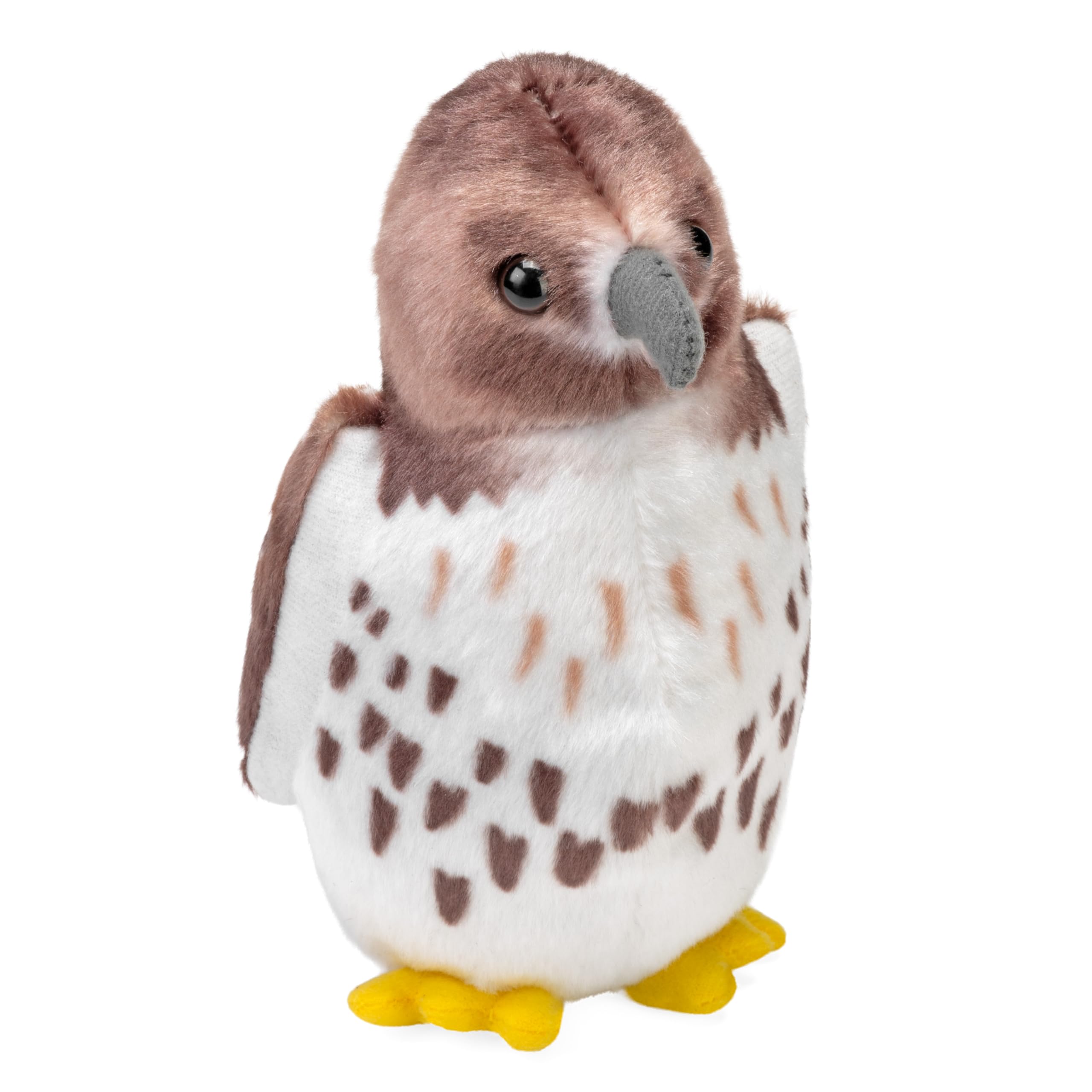 Audubon Birds Red Tailed Hawk Plush with Authentic Bird Sound, Stuffed Animal, Bird Toys for Kids & Birders