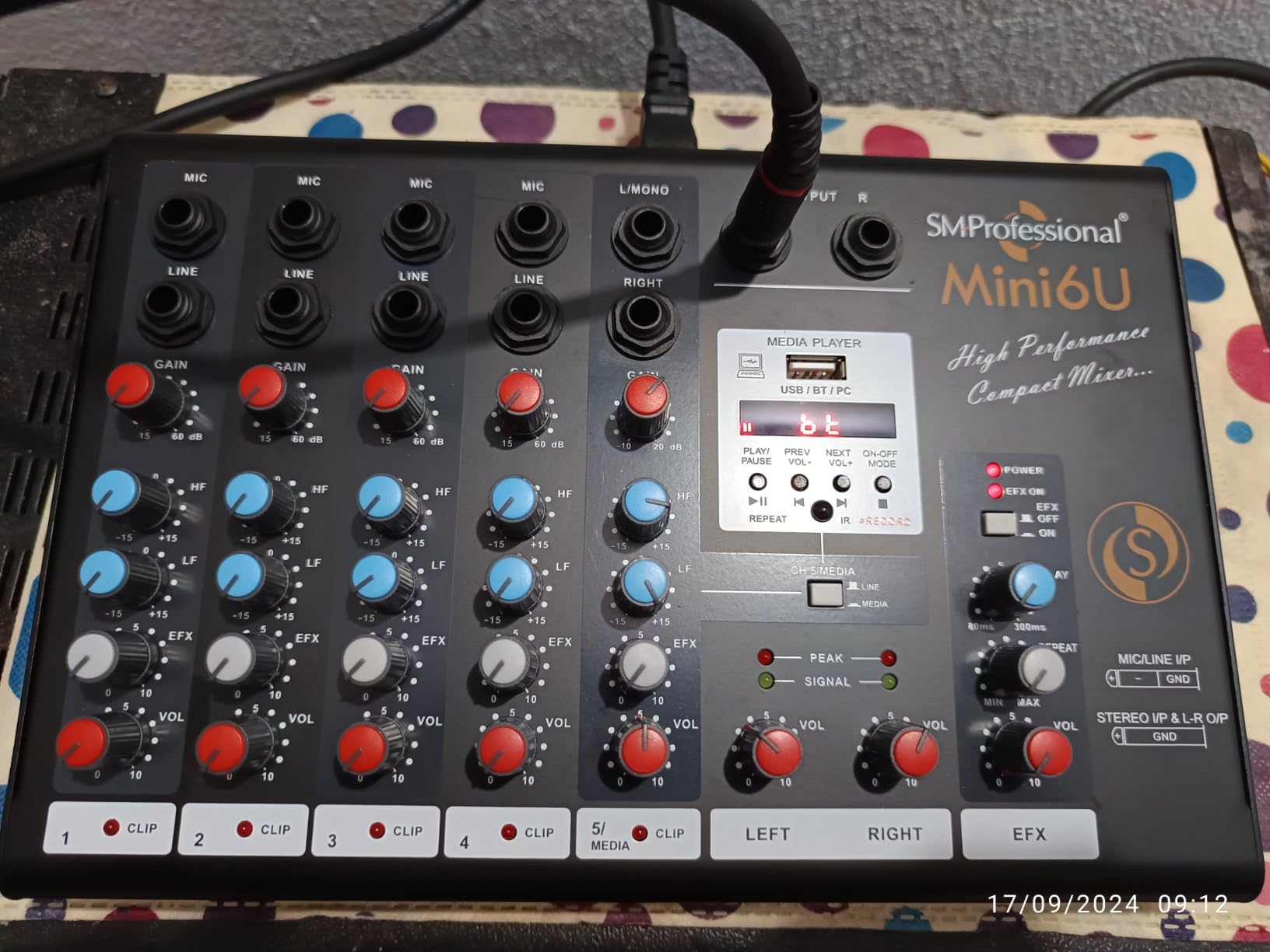 Studiomaster Mini 6U mixer (bluetooth and USB) : Amazon.in: Musical ...