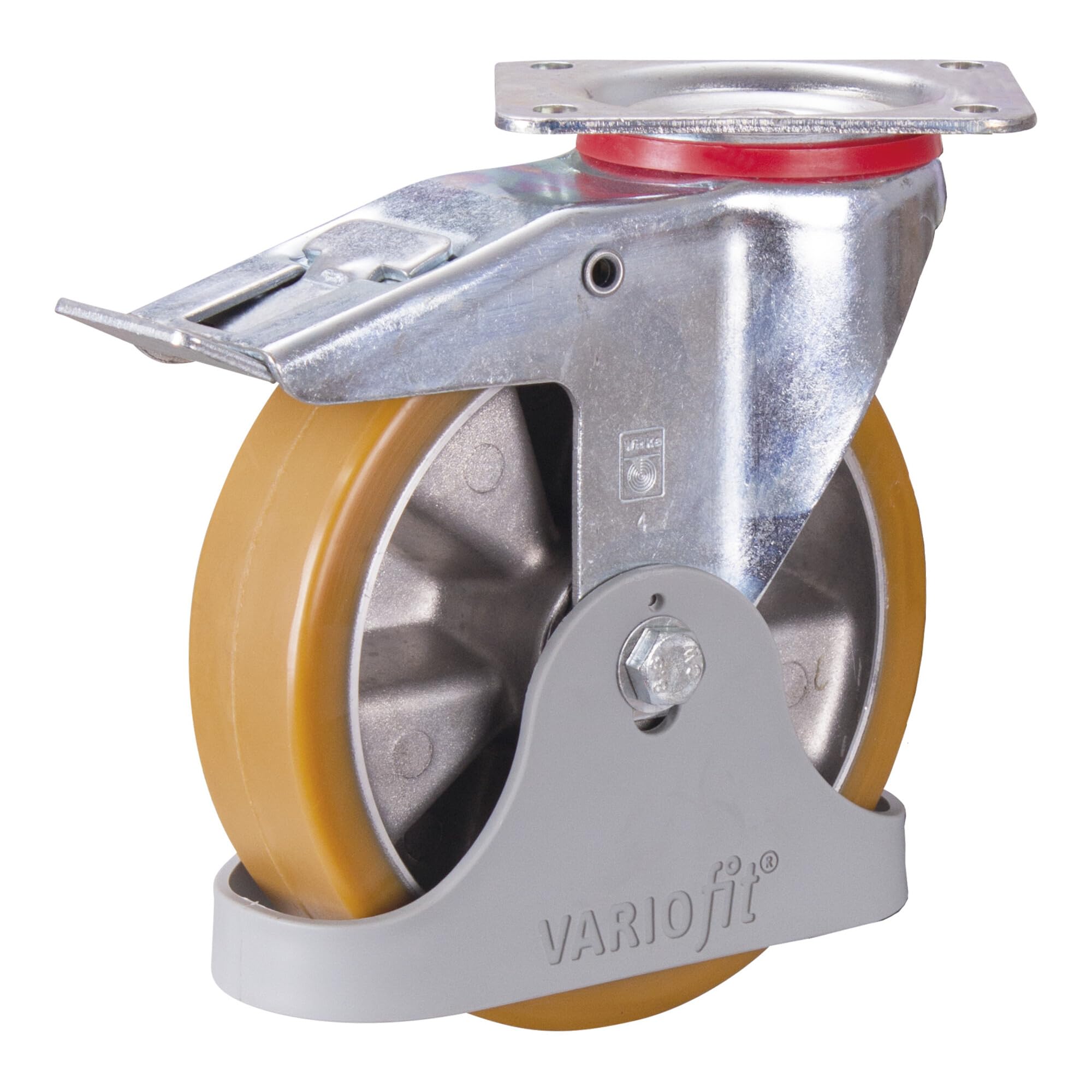 Bremsrolle Polyurethan 200x50 mm Lenkrolle Möbelrolle Transportrolle