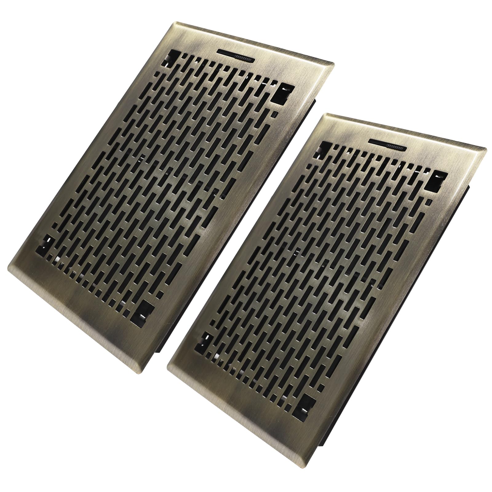 Grilles d'aération de sol avec levier de réglage facile lot de 2 Howeall