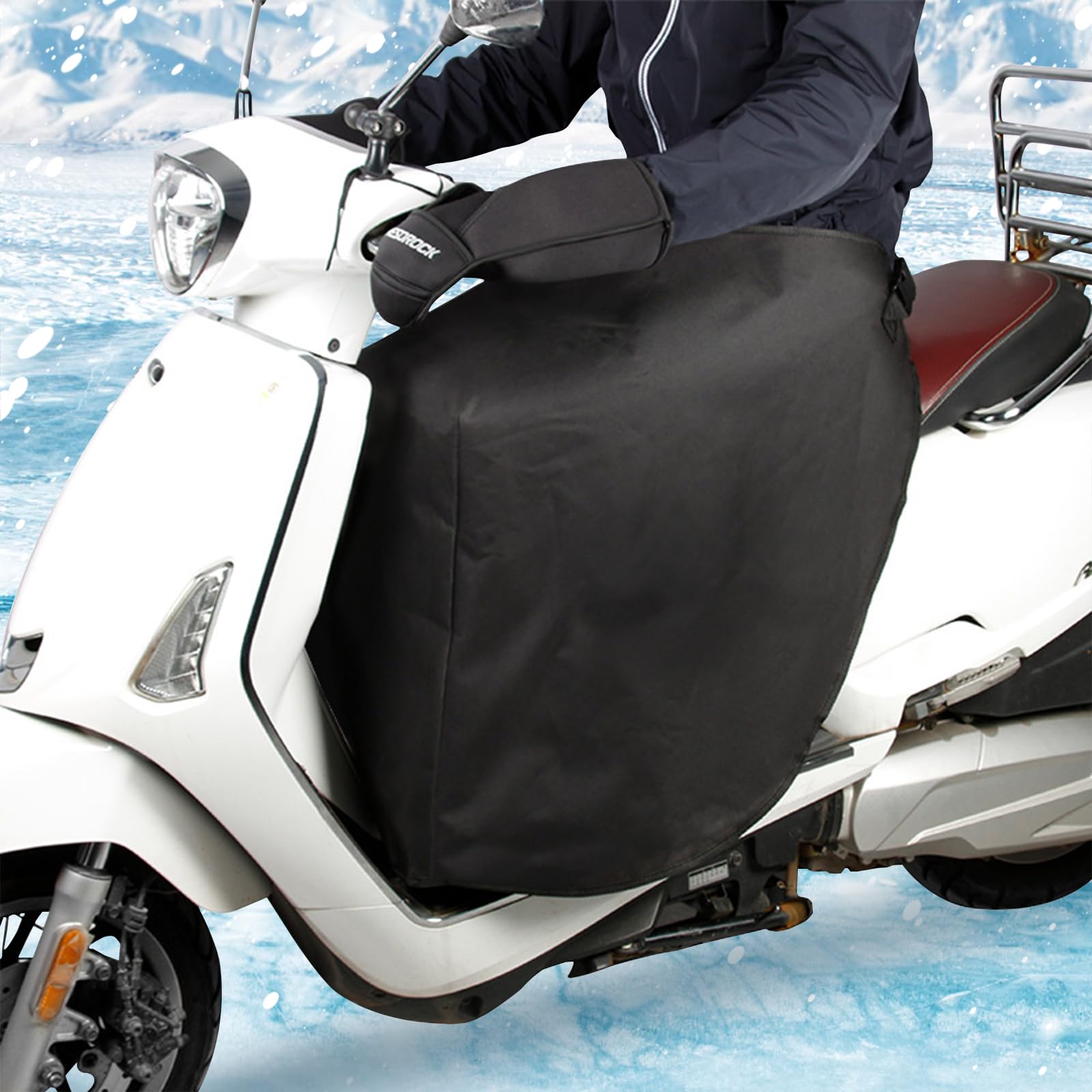 Housse de Jambe de Scooter, Protection Coupe-Vent Imperméable pour Jambes Scooter, Jambes Couverture Chaude pour Scooter, Universel