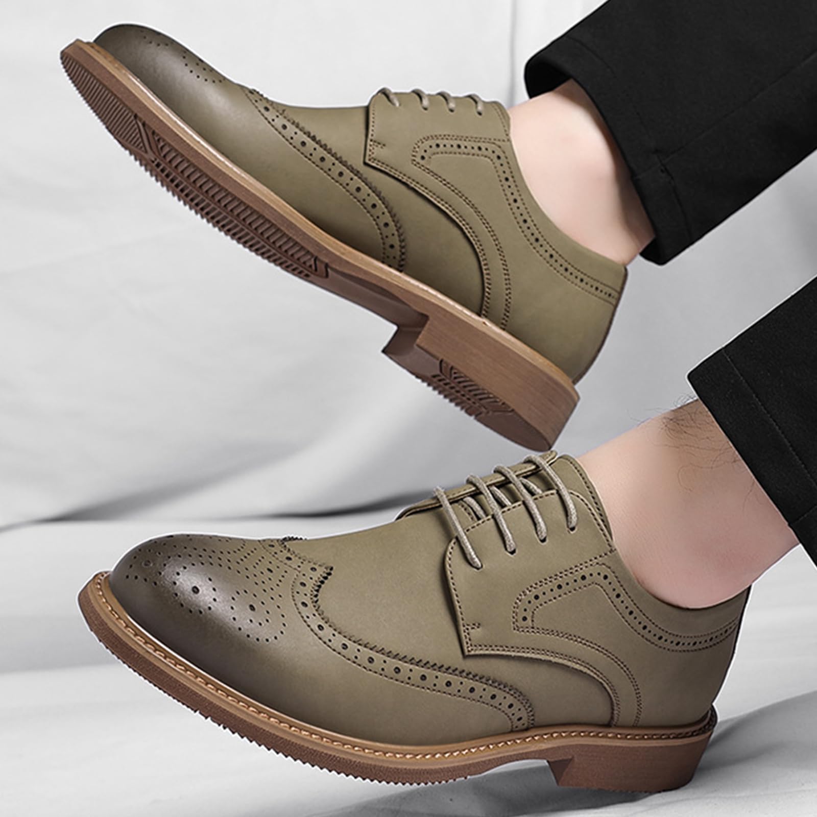 Uomo Scarpe da Pelle Brogue Scarpe da Eleganti comode