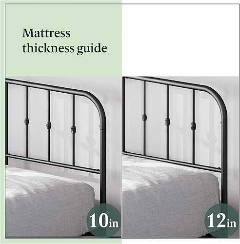 Miniatura 15 de Plataforma Zinus Arnav, Doble, Blanco Blanco,Negro -