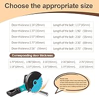 Vista 4 de Cerradura de puerta redonda empotrada, manija de puerta empotrada oculta de acero inoxidable 304, perilla de puerta de perfil bajo para puerta