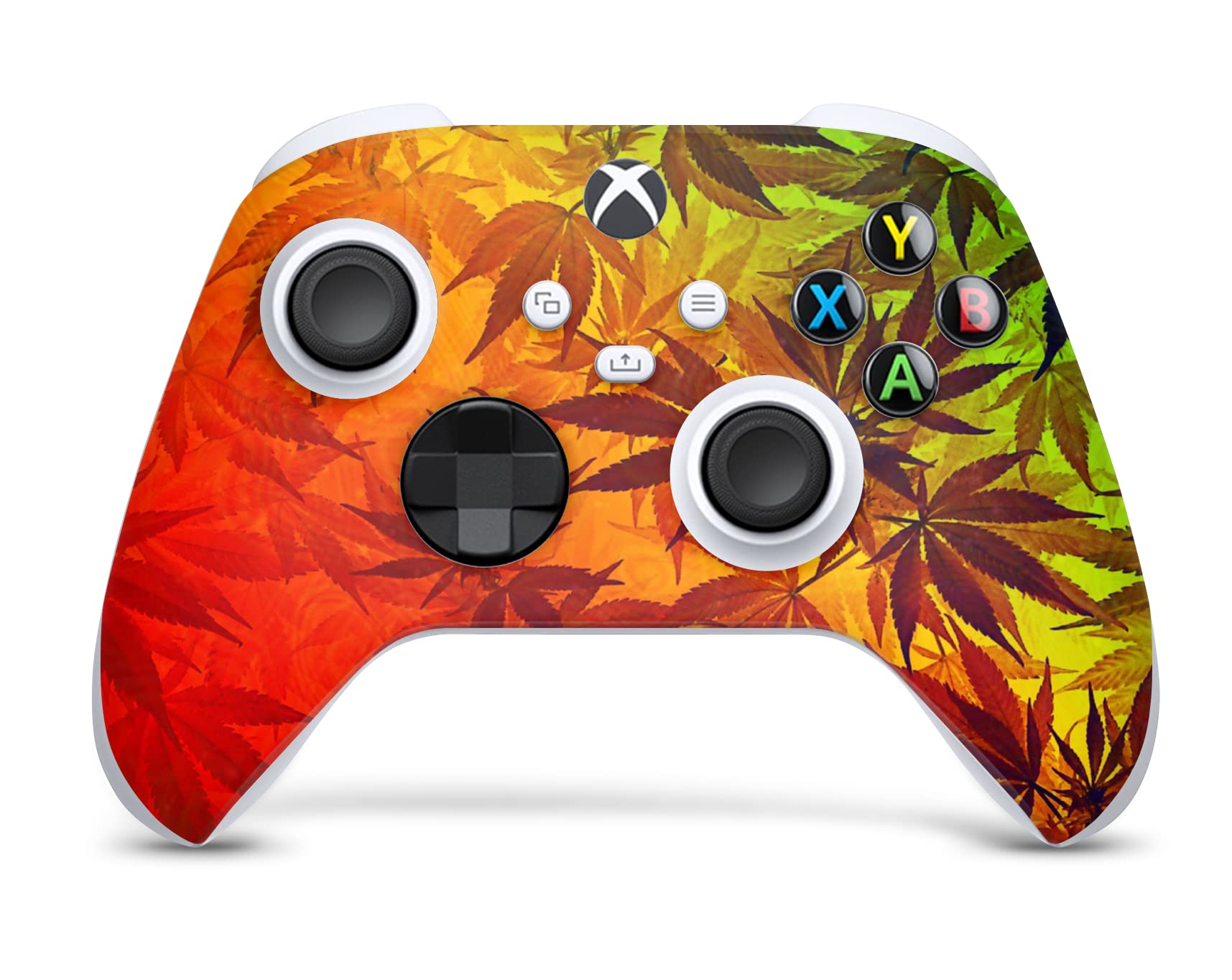 GNG Skin pour mauvaises herbes Compatible avec Xbox Series X Autocollant Vinal + 2 manettes