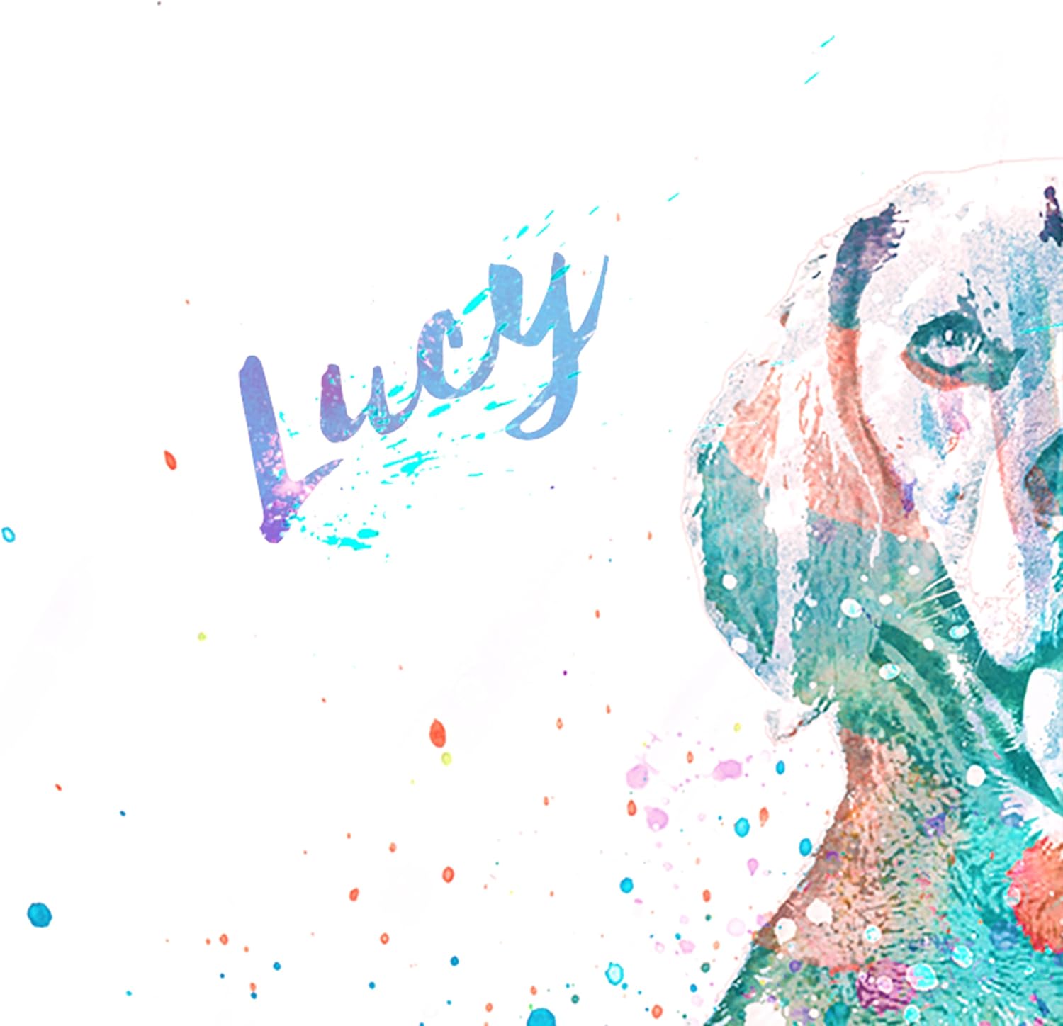 Personal-Prints | Personalized Watercolor Dog 16oz Stainless Steel Water Bottle| Your Dog’s Breed and Name | Shorthaired Pointer