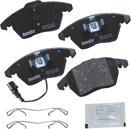 Vista 342 de Bendix Priority1 CFC1035 Pastillas de freno delanteras de cerámica para modelos seleccionados Chevrolet Aveo, Aveo5, Optra, Spark, Spark EV, Pontiac