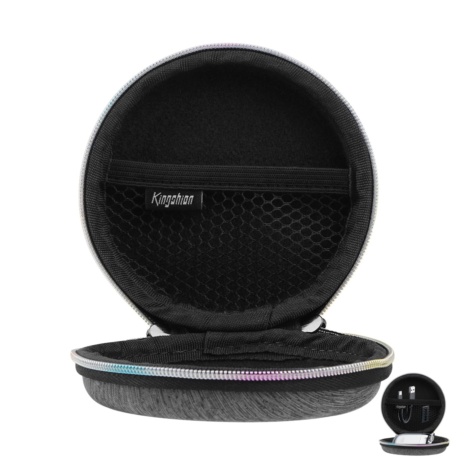 Kingshion Mini Shaver Carry Case, Small Electronic Organizer Travel Case, Portable Travel Men Carrying Small Storage Pouch Zipper Bag for Electric Shavers