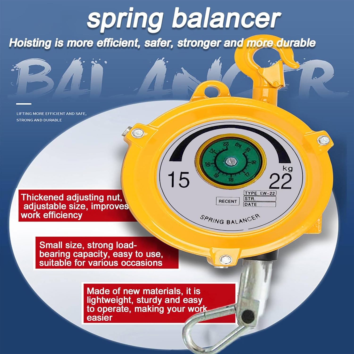 バランサーリトラクター、開閉式吊り下げツール、 スプリング