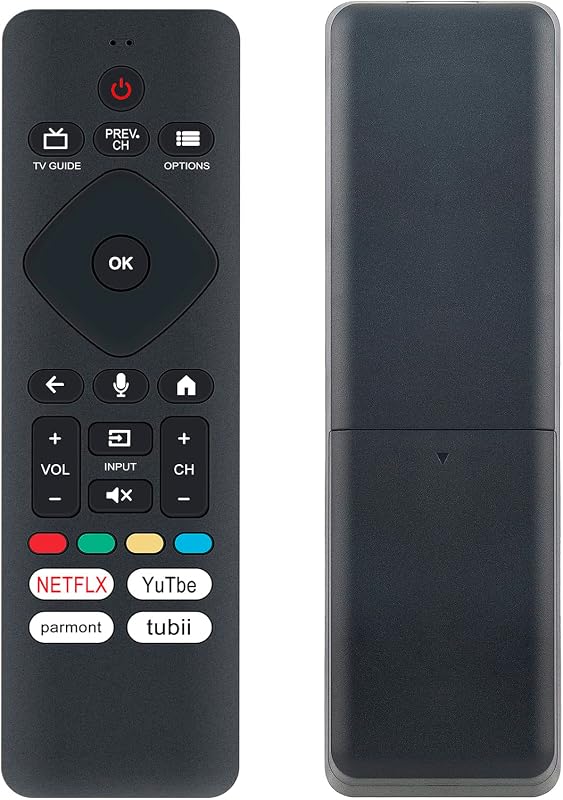 URMT26CND001 RF439A Replacement Voice Remote Control fit for Philips 4K TV | 50PFL5766/F7E 43PFL5766/F7E 65PFL5766/F7E 65PUL7472/F7 50PFL5766/F7 32PFL5505/F7 65PFL5766/F6 LED Smart TV