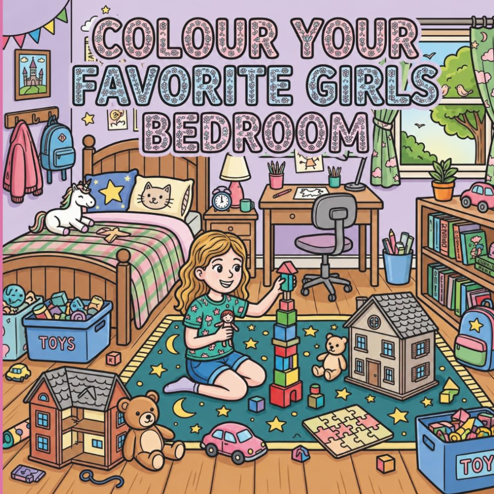 Colour your favorite girls bedroom