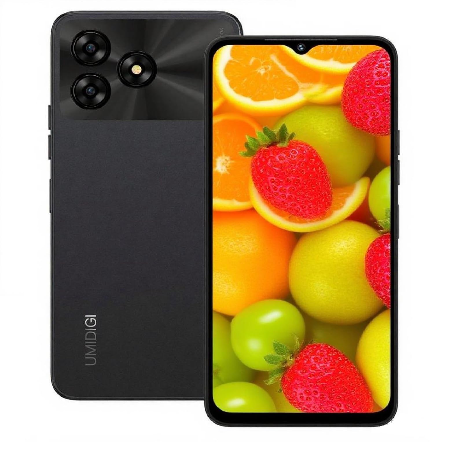 UMIDIGI Unlocked Cell Phone, G5A MTK Helio A22 4+4GB +64GB Android Smartphone Unlocked with 6.52" Full Screen, 13MP+2MP+5MP AI Triple Camera, 5000mAh Battery Fast Charging Mobile Phones,Black