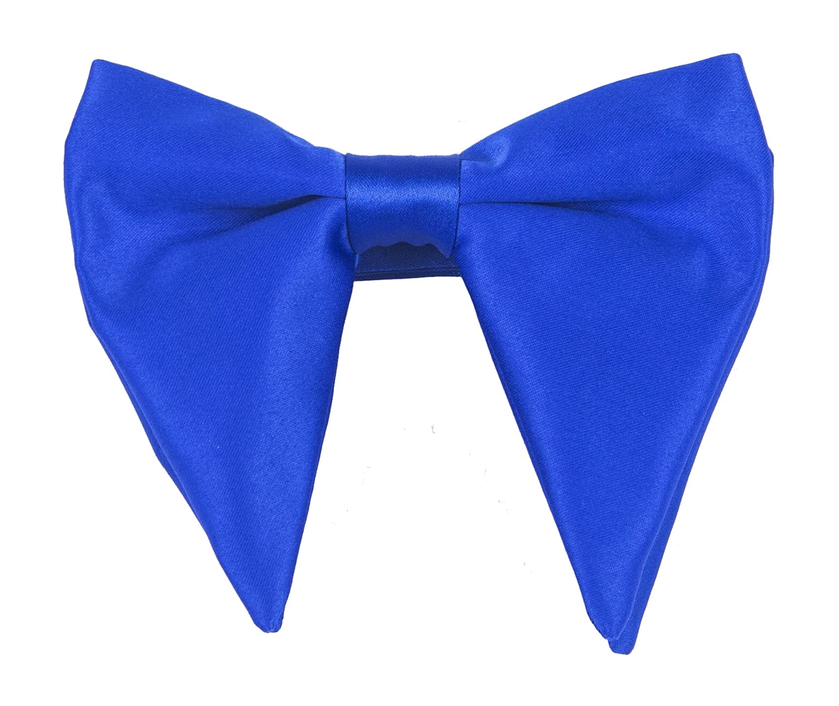 Mens Oversized Satin Silk Bow Tie Solid Color Formal Tuxedo Big Bowtie