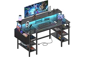 Seven Warrior Gaming Desk 50.4" with LED Strip