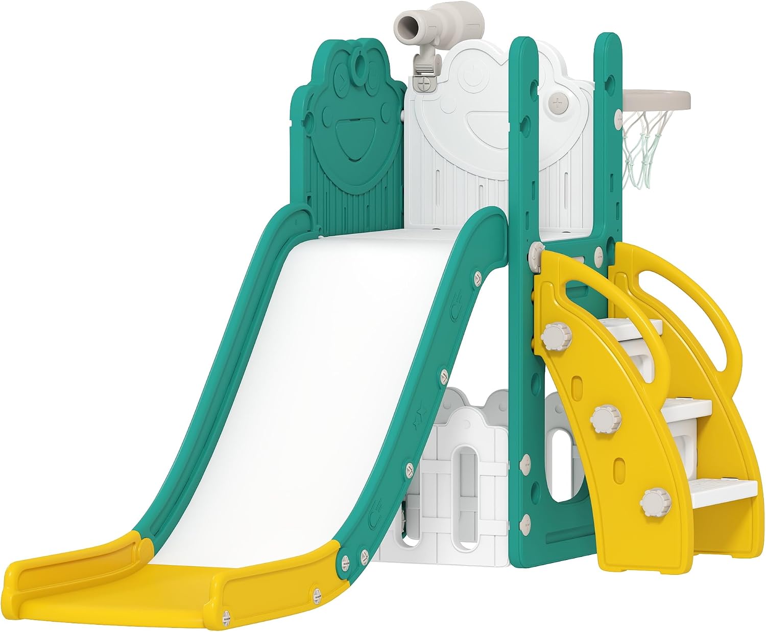 AIYAPLAY Set Scivolo 5 in 1 Giallo per Bambini 1-3 Anni