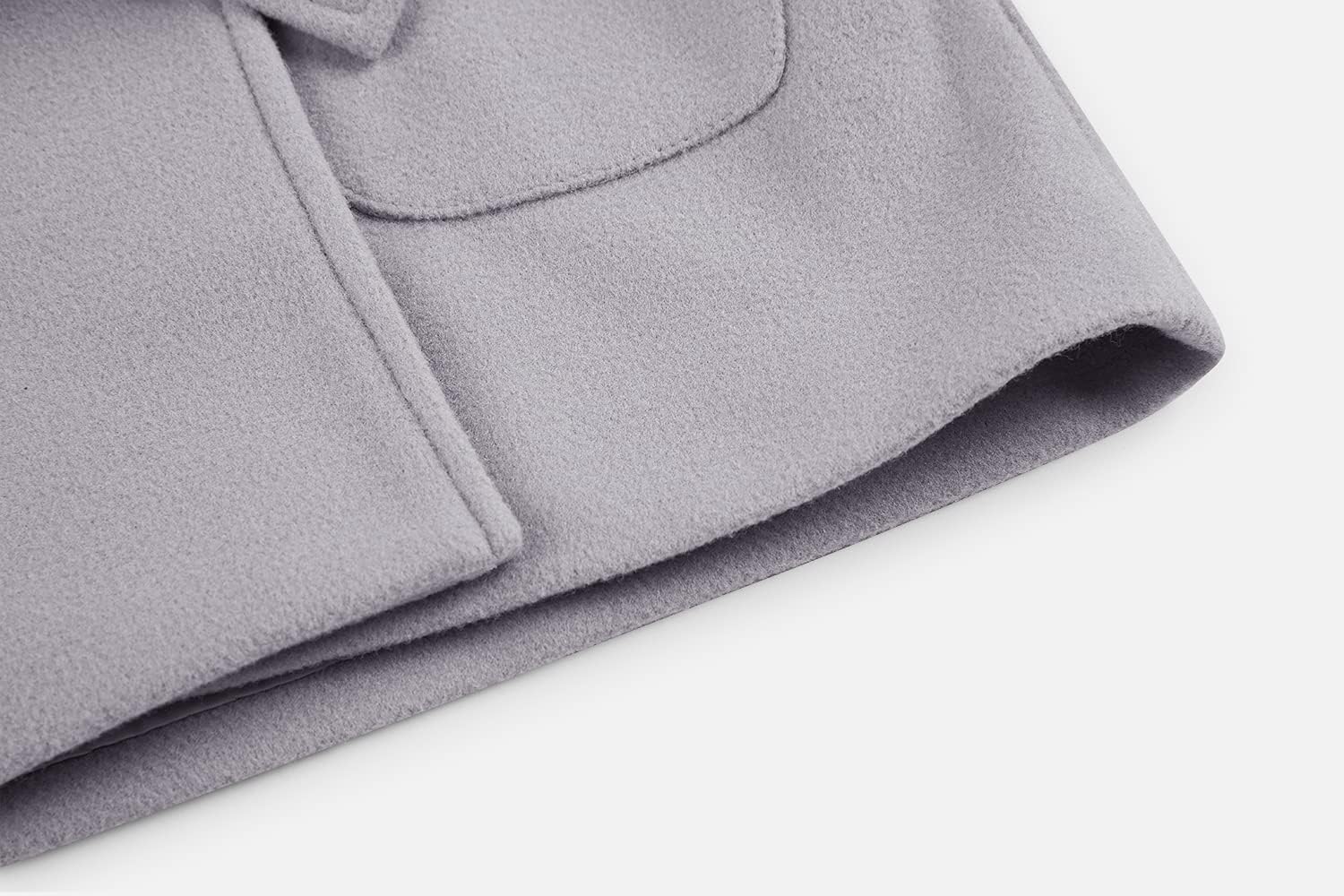 Close-up of Runcati Baby Kids Trench Coat Fabric and Hem