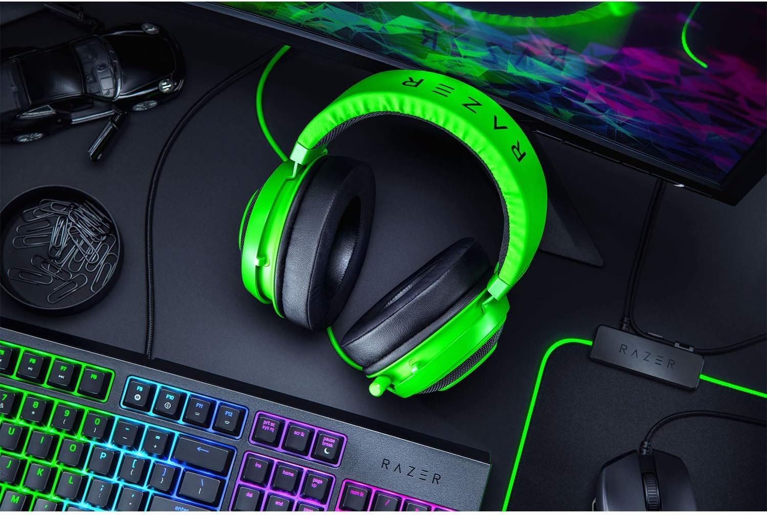 Razer Kraken Green ゲーミングヘッドセット アナログ接続 PS4 PS5 PC Switch スマートフォン 冷却ジェルパッド  RZ04- Amazon.co.jp: Razer Kraken Green ゲーミングヘッドセット アナログ