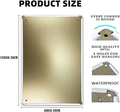 Miniatura 2 de EMOHAT Letrero de metal vintage con texto en inglés "You Can't Buy Happiness But You Can Buy a Classic Cars Funny Garage Metal Sign Home Bedroom Bar