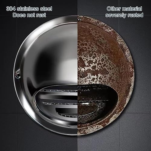 Miniatura 5 de Tapa redonda de ventilación de aire, campana extractora, tapa de lluvia de chimenea, cubierta protectora de lluvia de tubo, cubierta protectora de