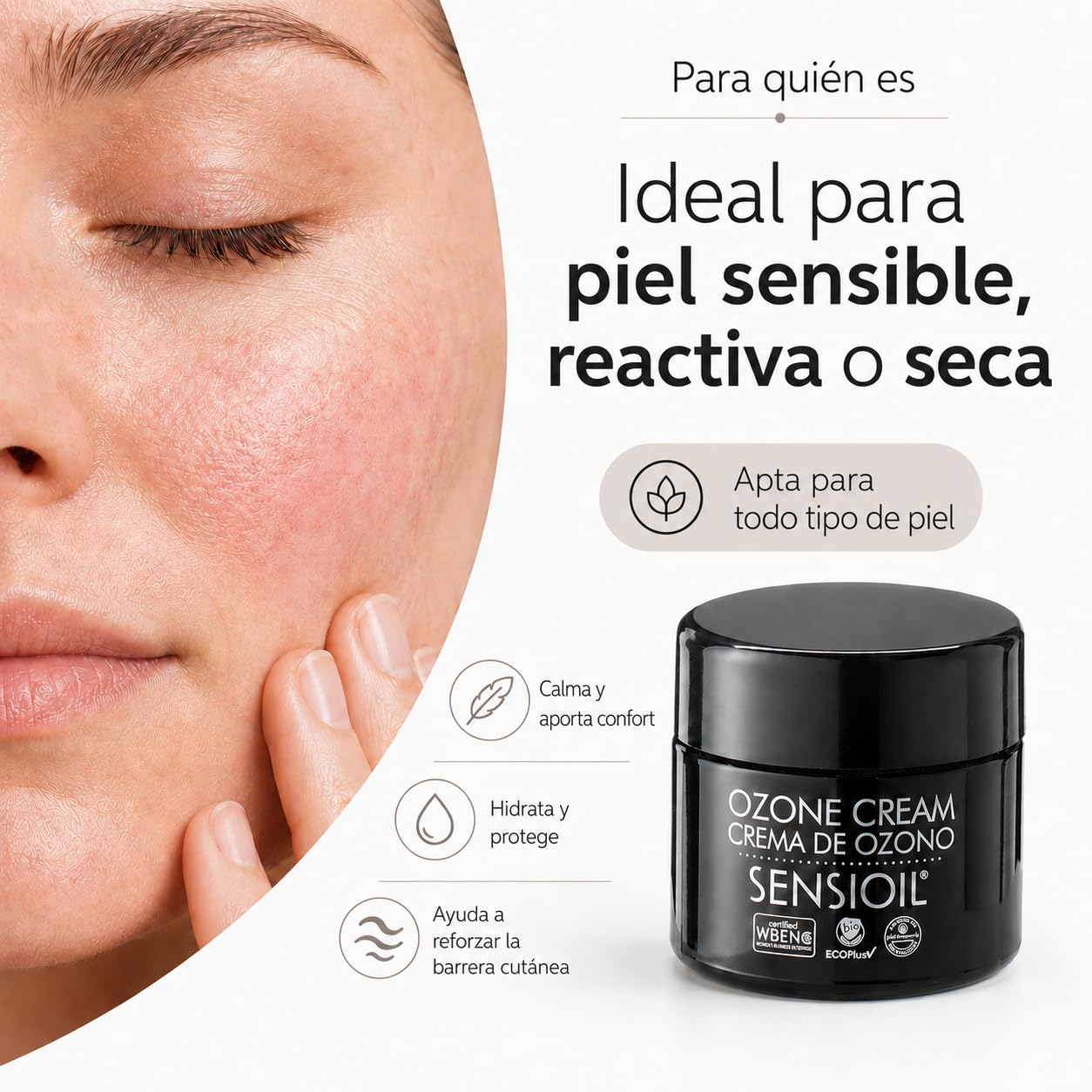 OZOLABS Crema de Ozono Facial Antiedad Aceites Ecológicos 50 ml