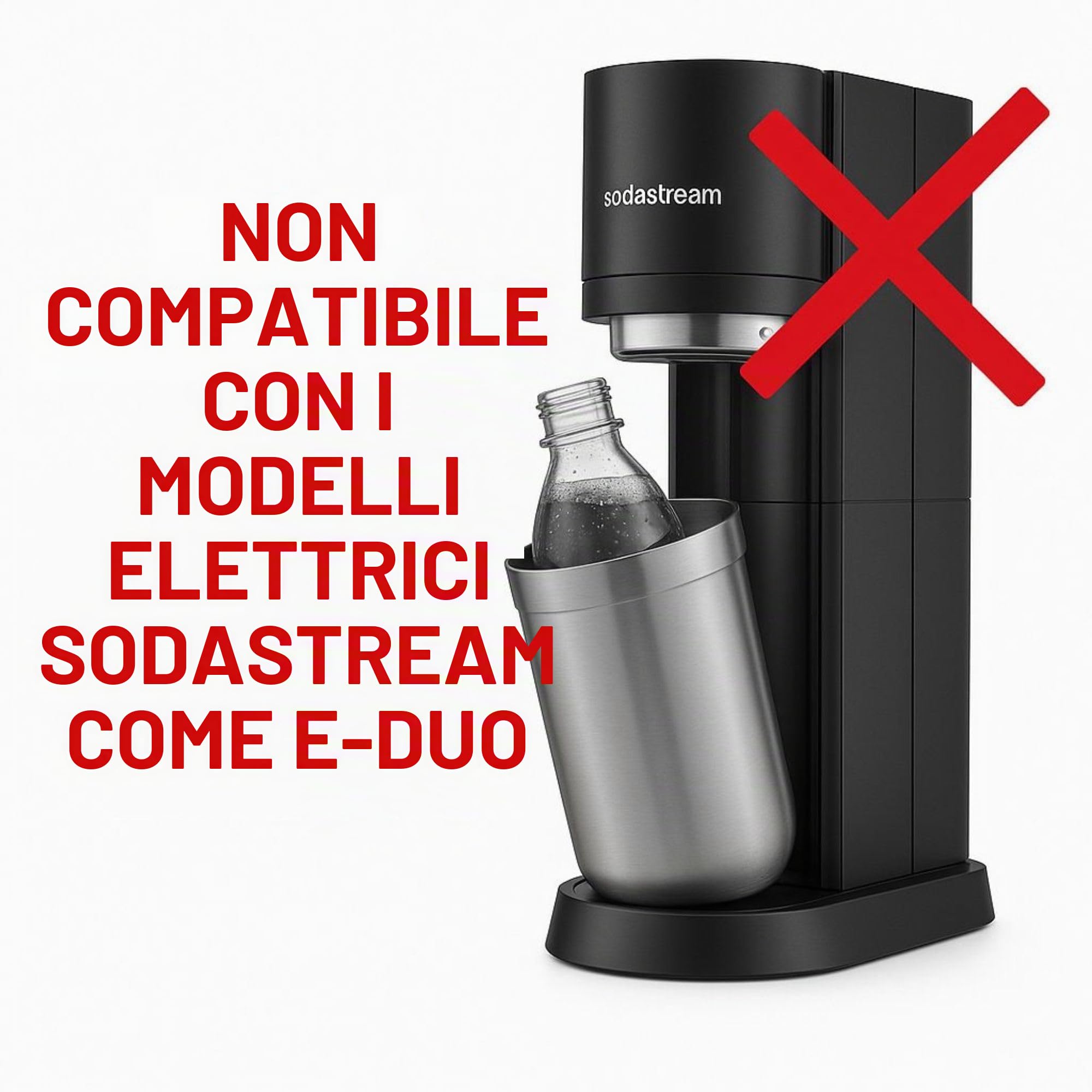 Tubo adattatore ad alta pressione CO2 per Sodastream DUO QUICK CONNECT QC | Tubo gasatore CO2 | collegamento diretto (lunghezza 1,5 m)