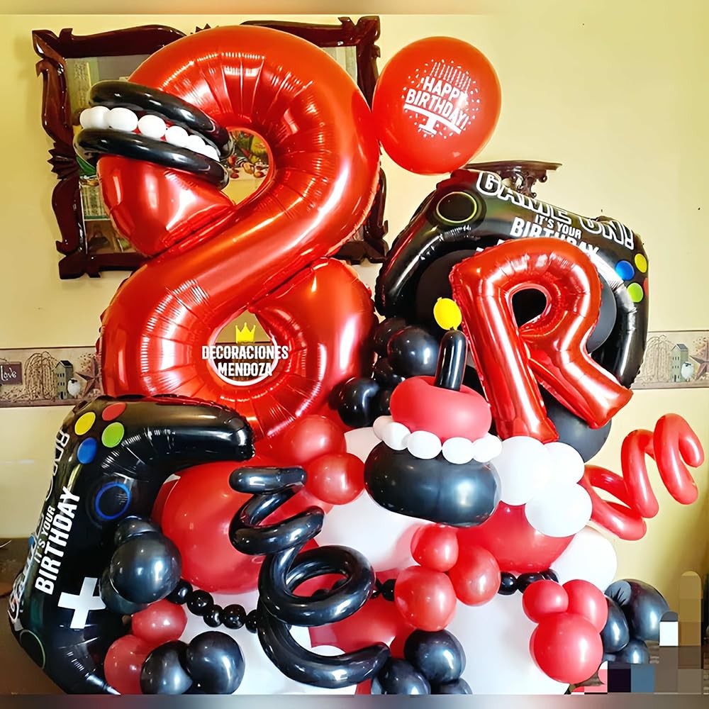 Foil Globo Número 5 Azul 40" (101cm), Inflable Helio o aire, Gigante Numeros 0-9, 10-19, 20-29, 30-100, Grande Globos Decoración para La Boda Aniversario y Cumpleaños Fiestas — view 598