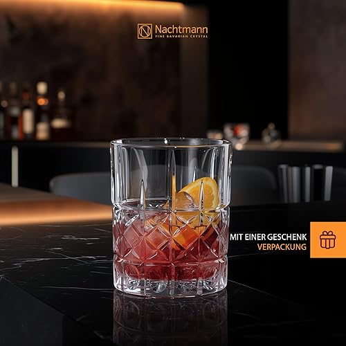 Miniatura 3 de Nachtmann Highland - Vaso de whisky de 12 onzas (juego de 4), vaso de whisky de 4 pulgadas para whisky escocés, ron, licores, utensilios de bar