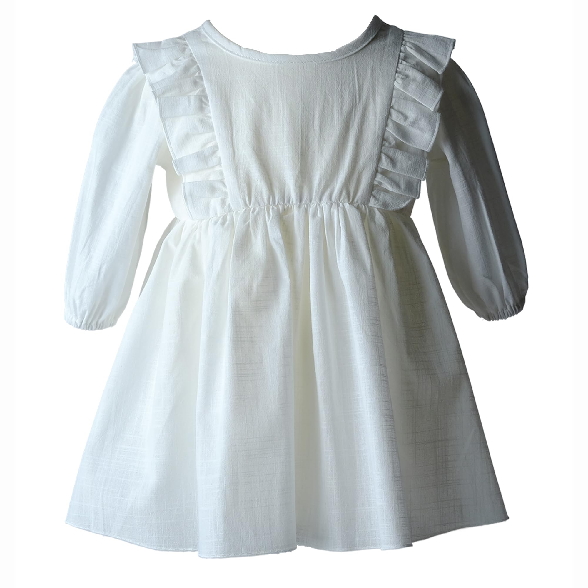 100% Baumwolle Taufkleid Festkleid klassisch Baby Mädchen L18