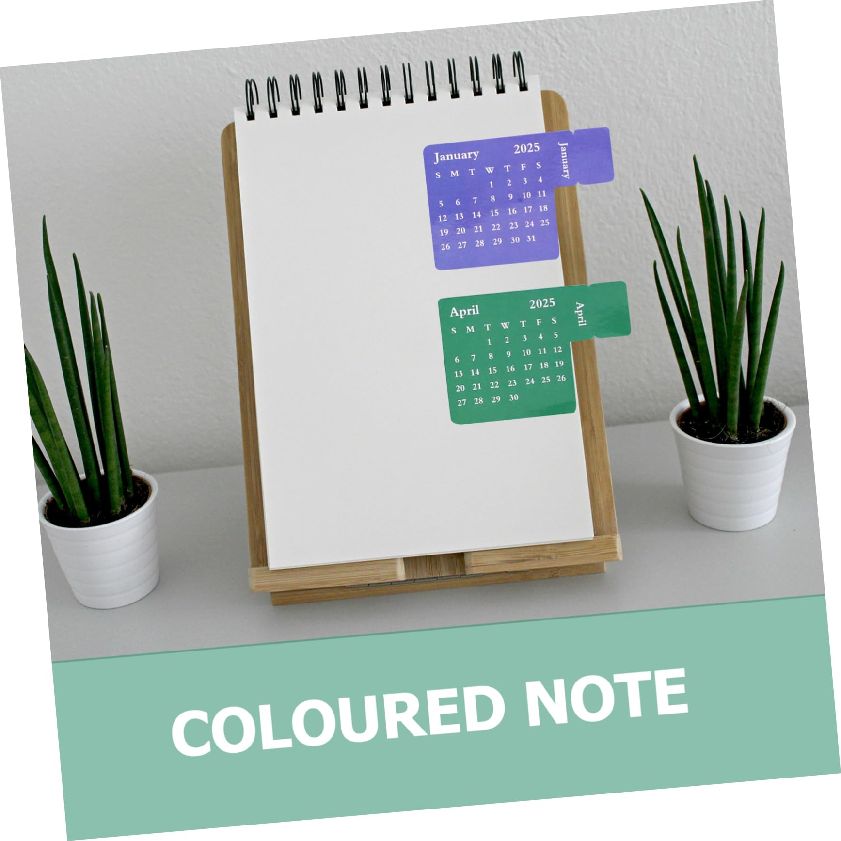 Lurrose 4ensembles Autocollants De Calendrier Stickers Multi-fonctions Pour Planificateur Étiquettes Colorées Pour Agenda Scolaire Et Ménager De Indices Mensuels